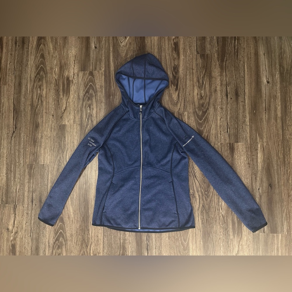 Women’s Cutter & Buck Bank of America Blue Full Zip Fleece Jacket - Size Large